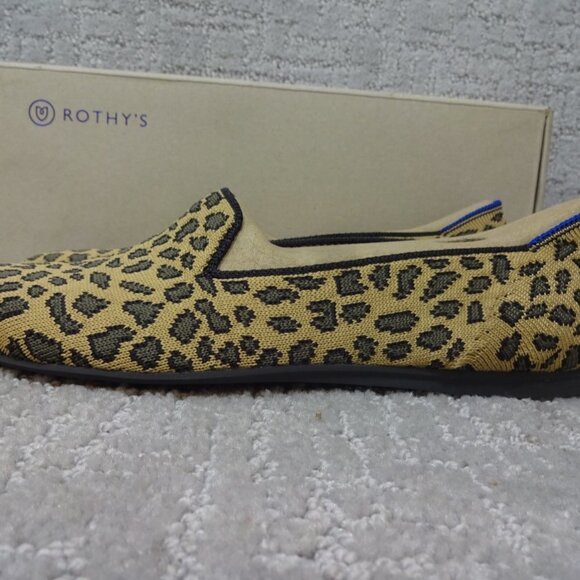 Rothys The Loafers Spotted Cheetah Print Round Toe Slip on Shoes Multiple Sizes - Picture 4 of 12